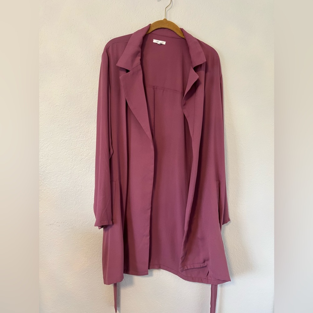Long jacket/cover up. Shacket, Pinkish size XL, casual or dressy